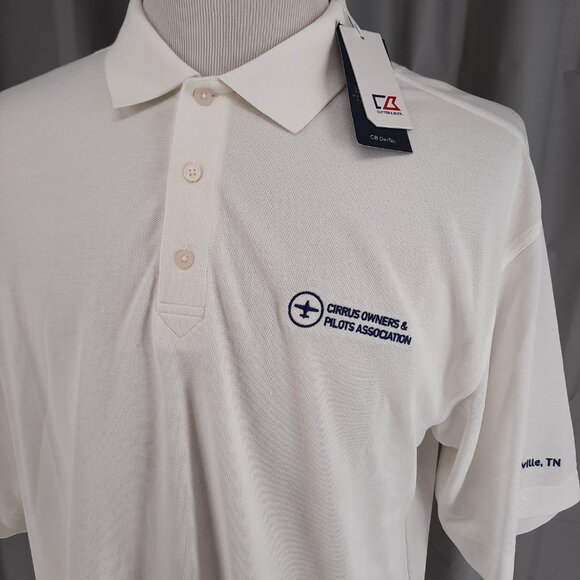 NEW Cirrus Airplane Owners Pilot Association Polo Golf Shirt Men's XL Aviation - Picture 1 of 9